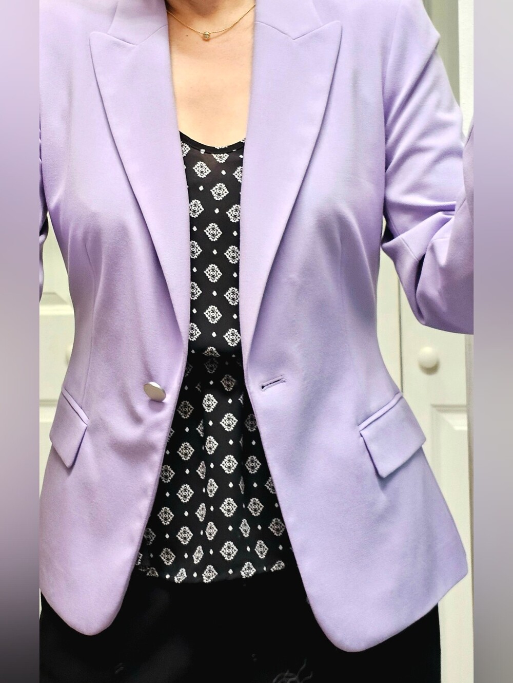 Calvin Klein Lavender Tailored Blazer 10